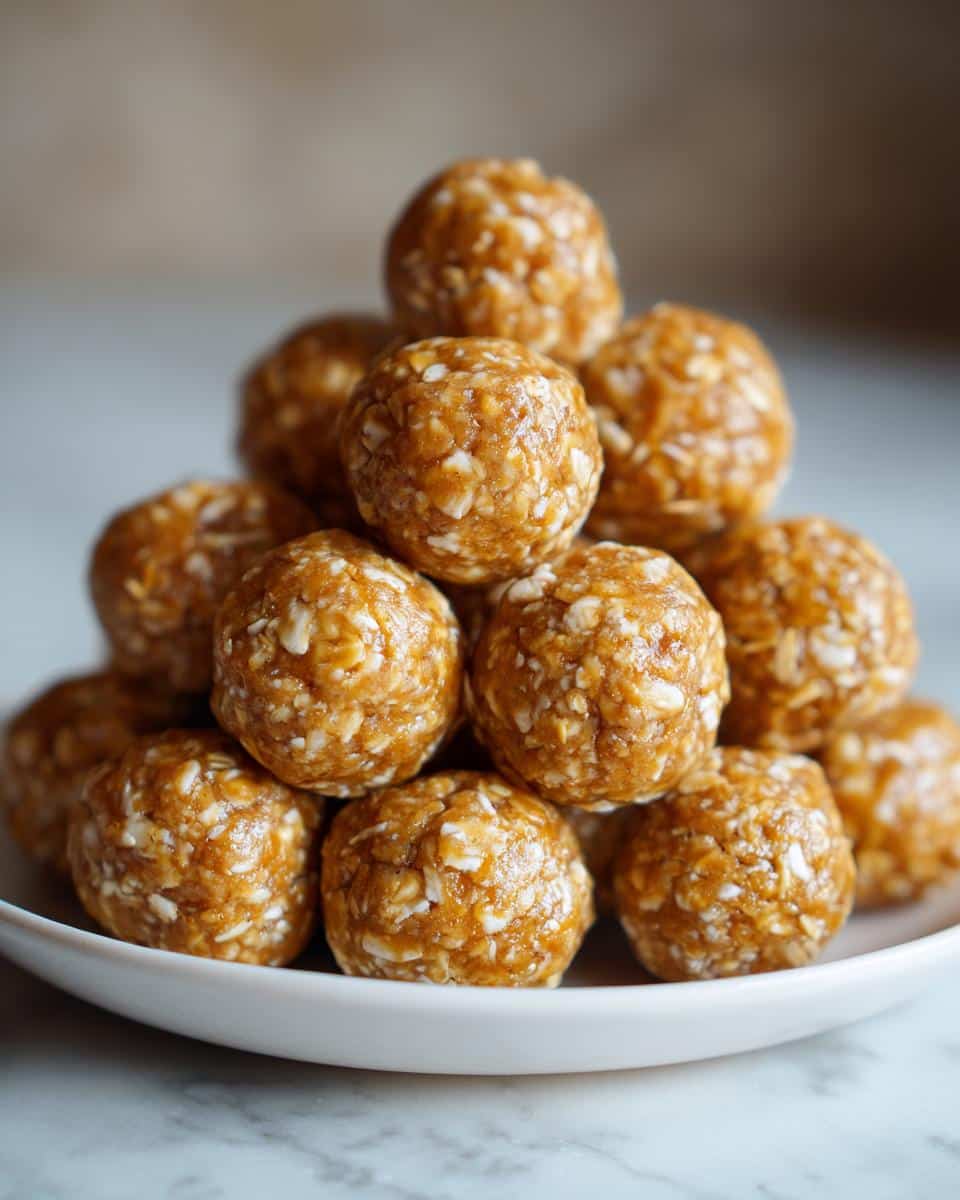 3-Ingredient Peanut Butter Oat Energy Balls - detail 1