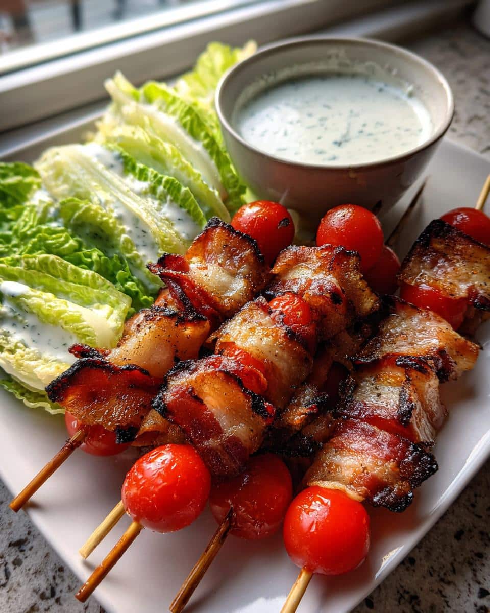 BLT Skewers with Ranch Dip – A Fun Finger Food for Kids - detail 1