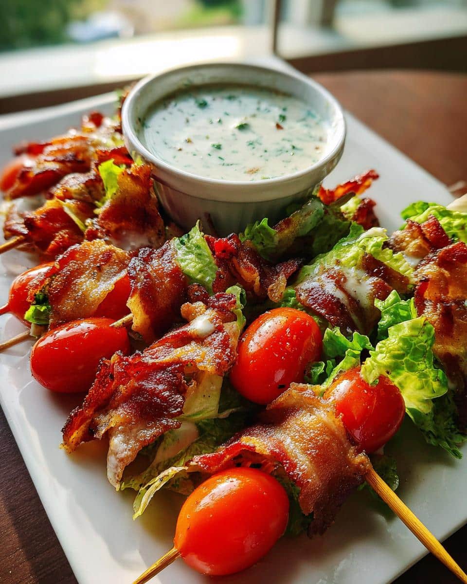 BLT Skewers with Ranch Dip – A Fun Finger Food for Kids - detail 2