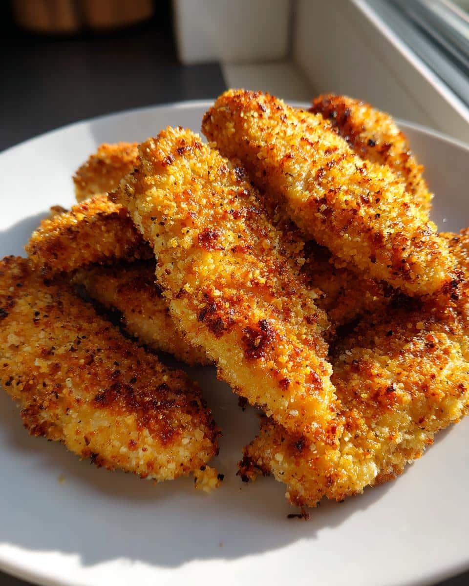 Baked Parmesan Chicken Tenders – Golden Crispy Bites for Kids - detail 1