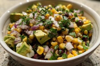 Black Bean, Corn & Avocado Salad