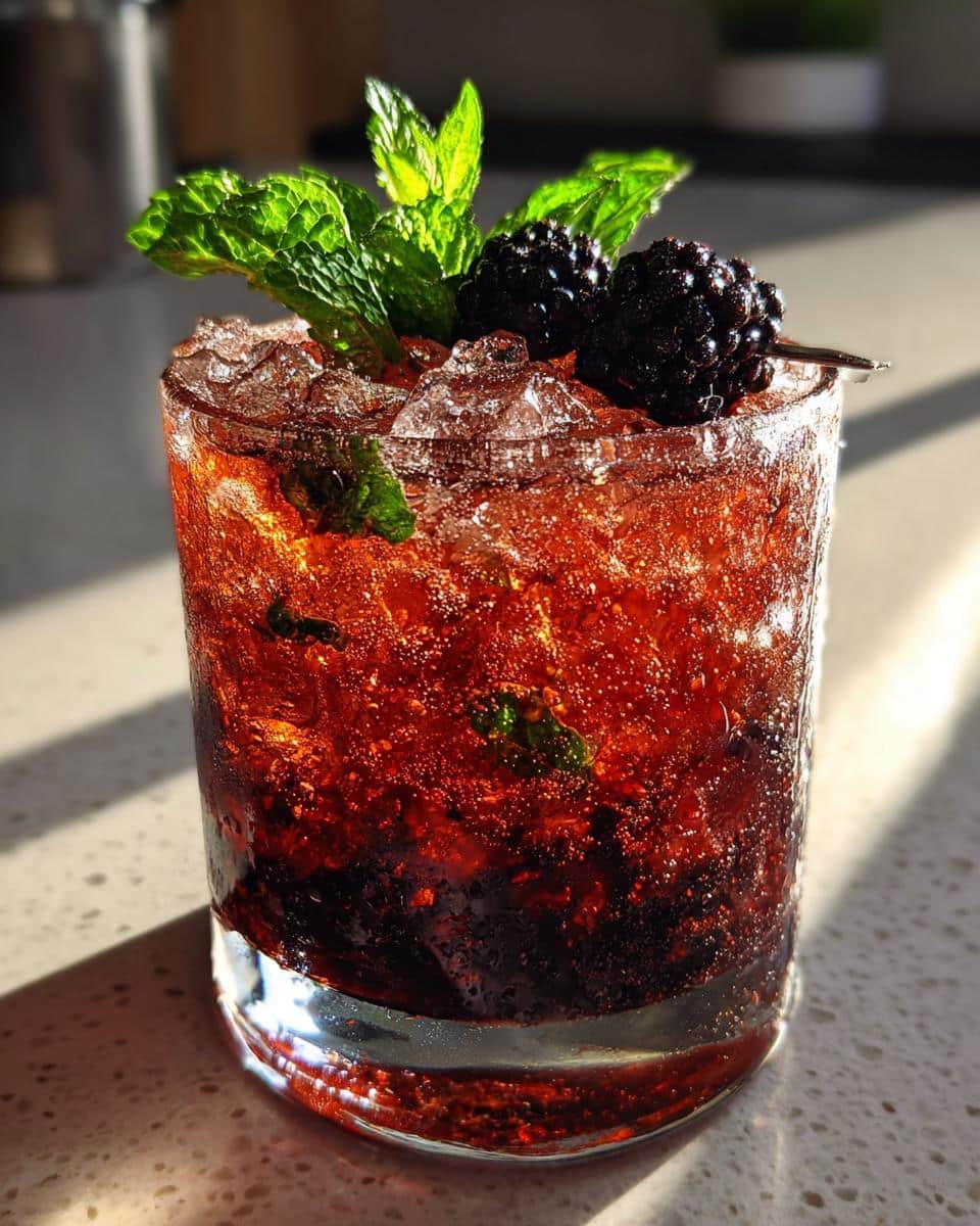 Blackberry Bourbon Smash - detail 1