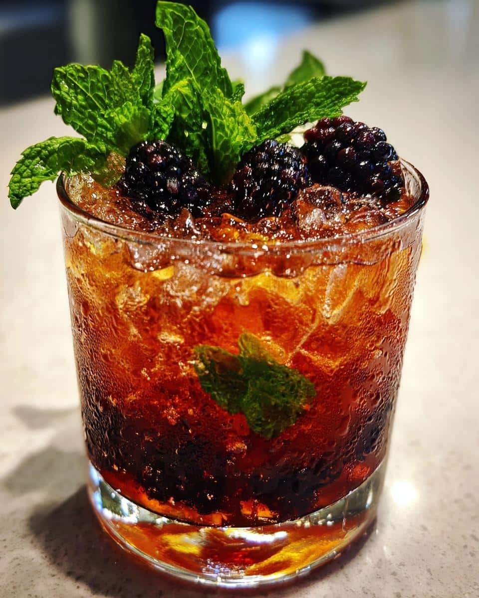 Blackberry Bourbon Smash - detail 2
