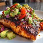 Blackened Salmon with Avocado Salsa