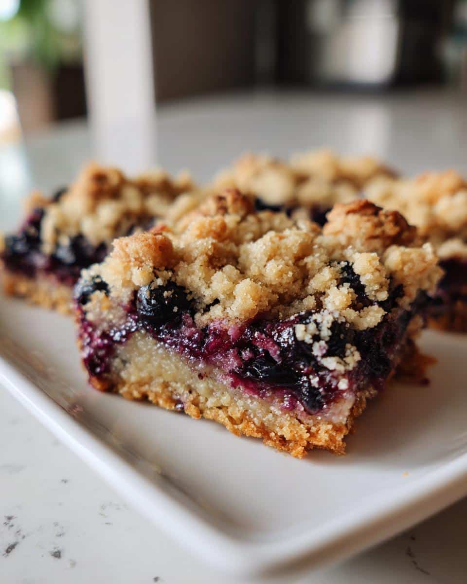 Blueberry Crumble Bars - detail 2