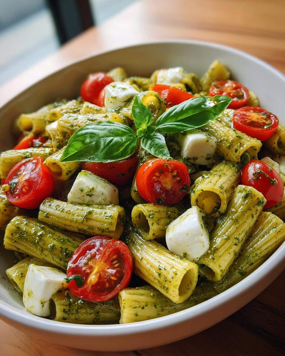 Caprese Pesto Pasta Salad - detail 2