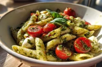 Caprese Pesto Pasta Salad