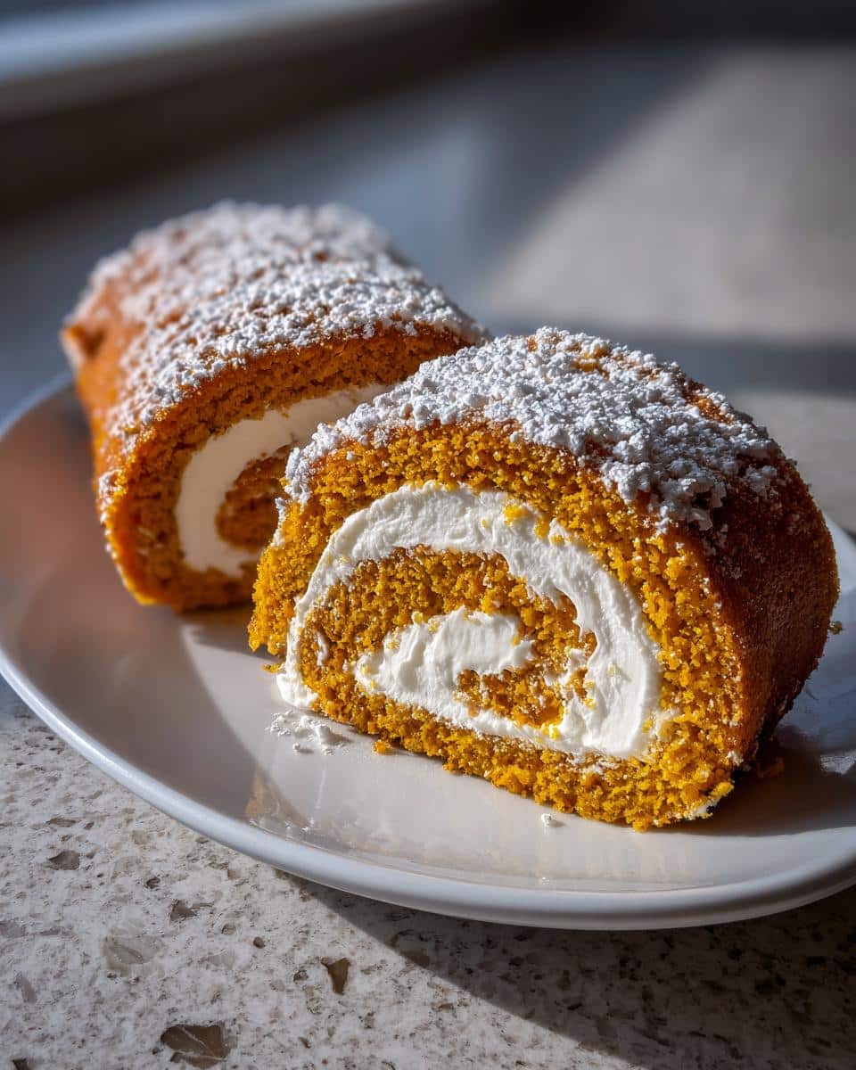 Classic Pumpkin Roll with Cream Cheese Filling - detail 1