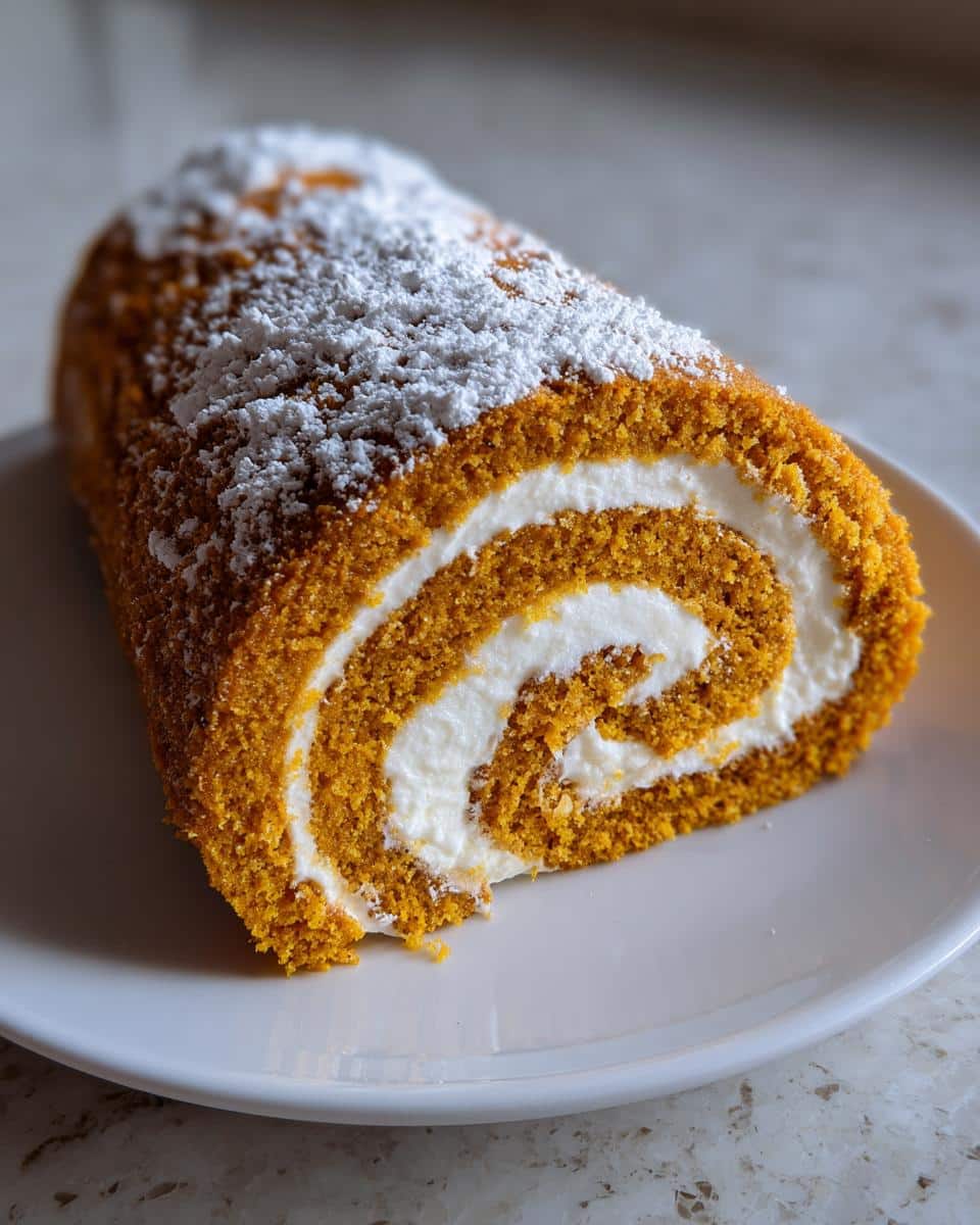 Classic Pumpkin Roll with Cream Cheese Filling - detail 2