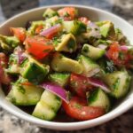 Cucumber Tomato Avocado Salad