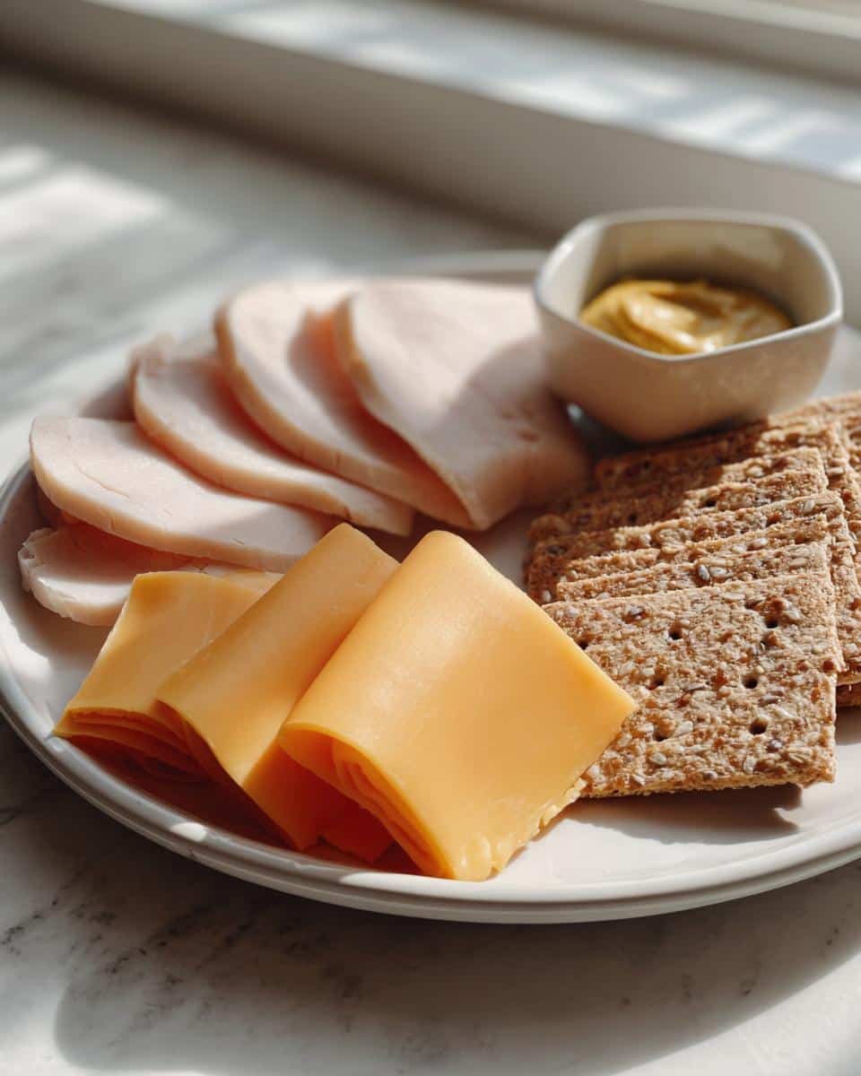 DIY "Lunchables" with Turkey, Cheese & Whole Wheat Crackers - detail 1