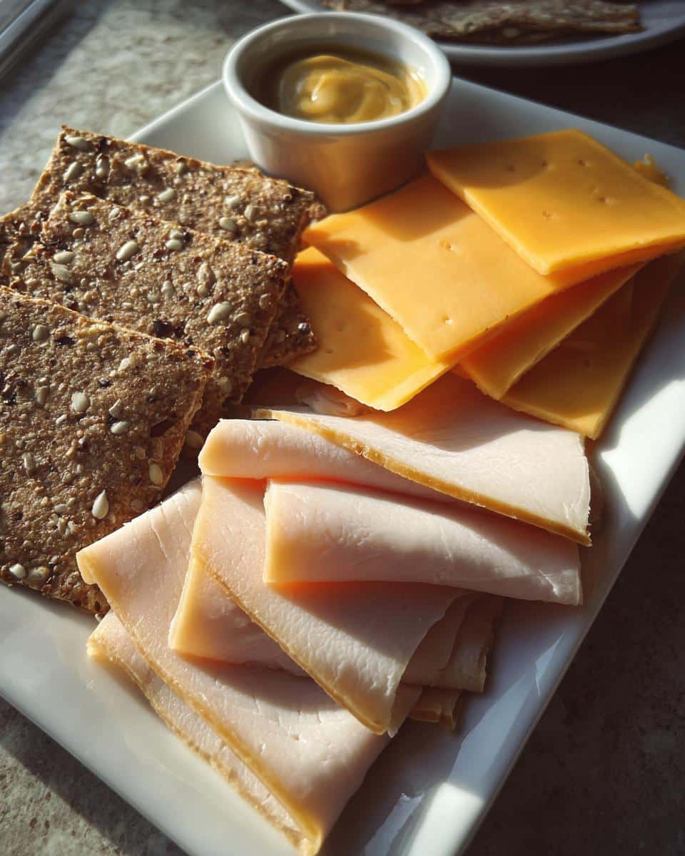 DIY "Lunchables" with Turkey, Cheese & Whole Wheat Crackers - detail 2