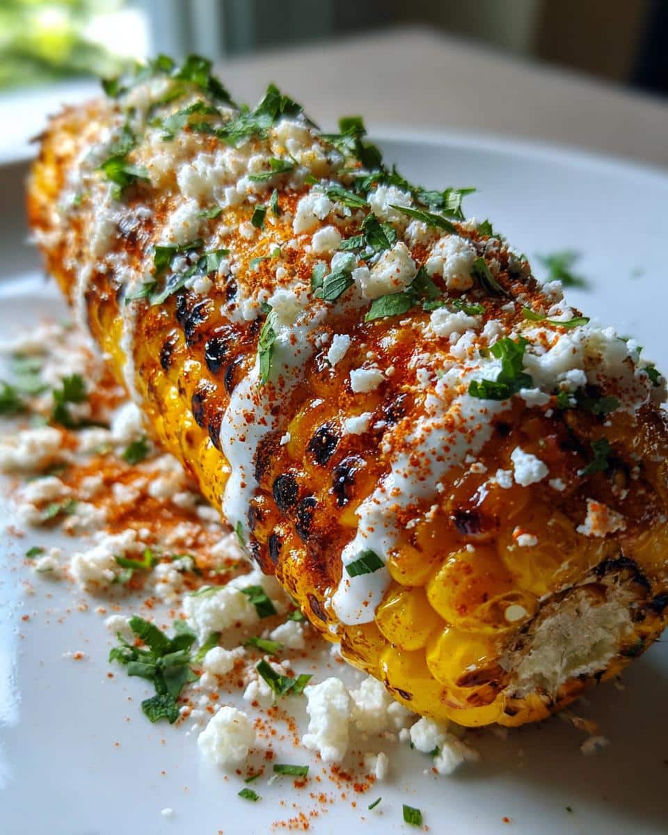 Elote (Mexican Street Corn) - detail 1