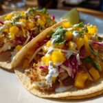 Fish Tacos with Mango Slaw