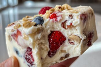 Frozen Yogurt Bark with Berries