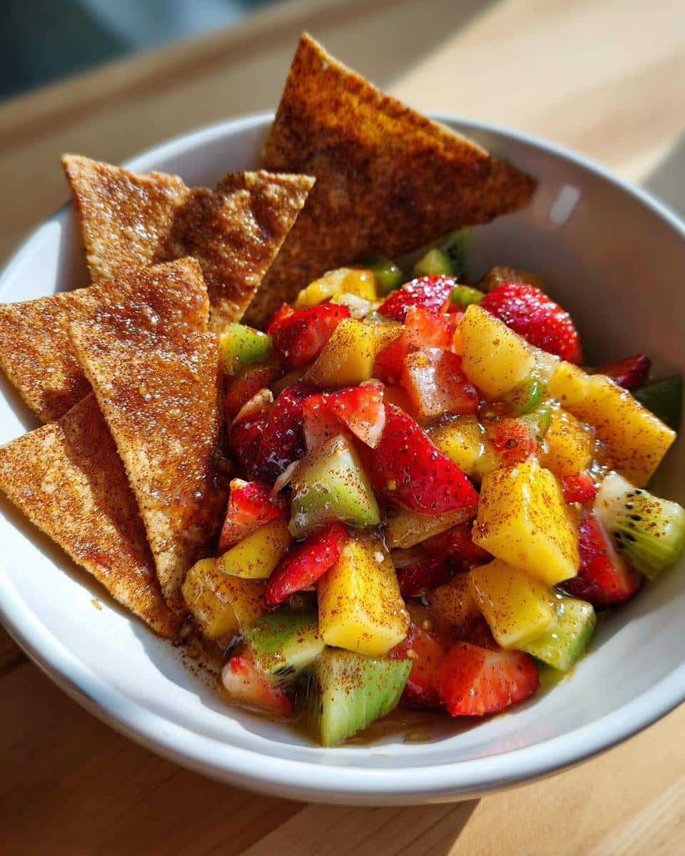 Fruit Salsa with Cinnamon Chips – A Colorful Snack for Tiny Dippers - detail 2