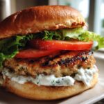 Greek Turkey Burgers with Tzatziki Sauce