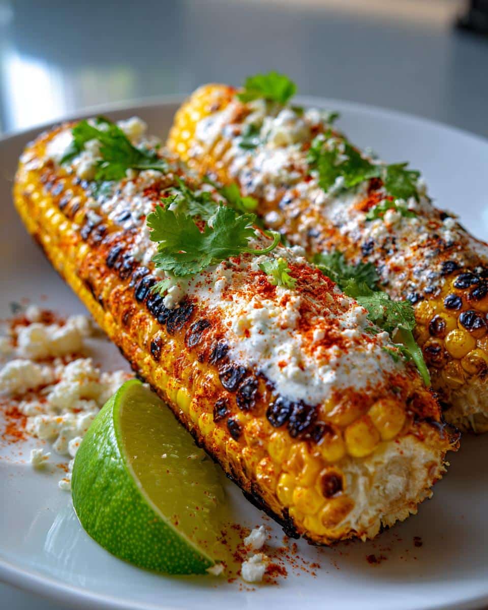 Grilled Mexican Street Corn (Elote) - detail 1