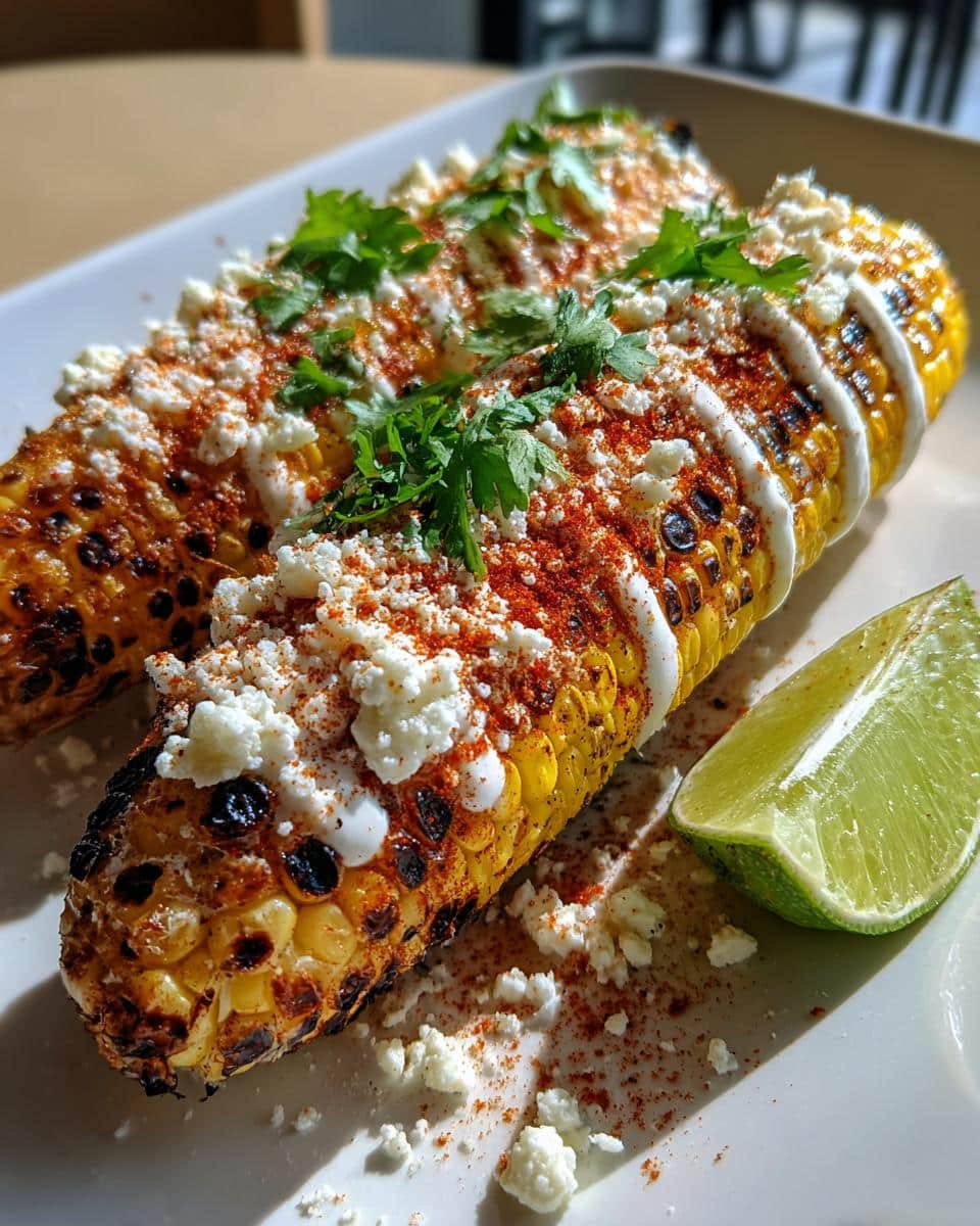 Grilled Mexican Street Corn (Elote) - detail 2