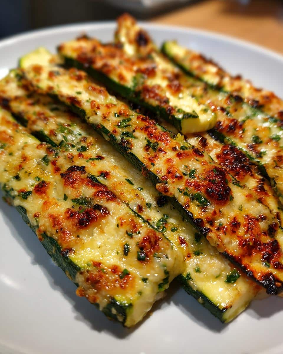 Grilled Zucchini with Parmesan and Garlic - detail 1