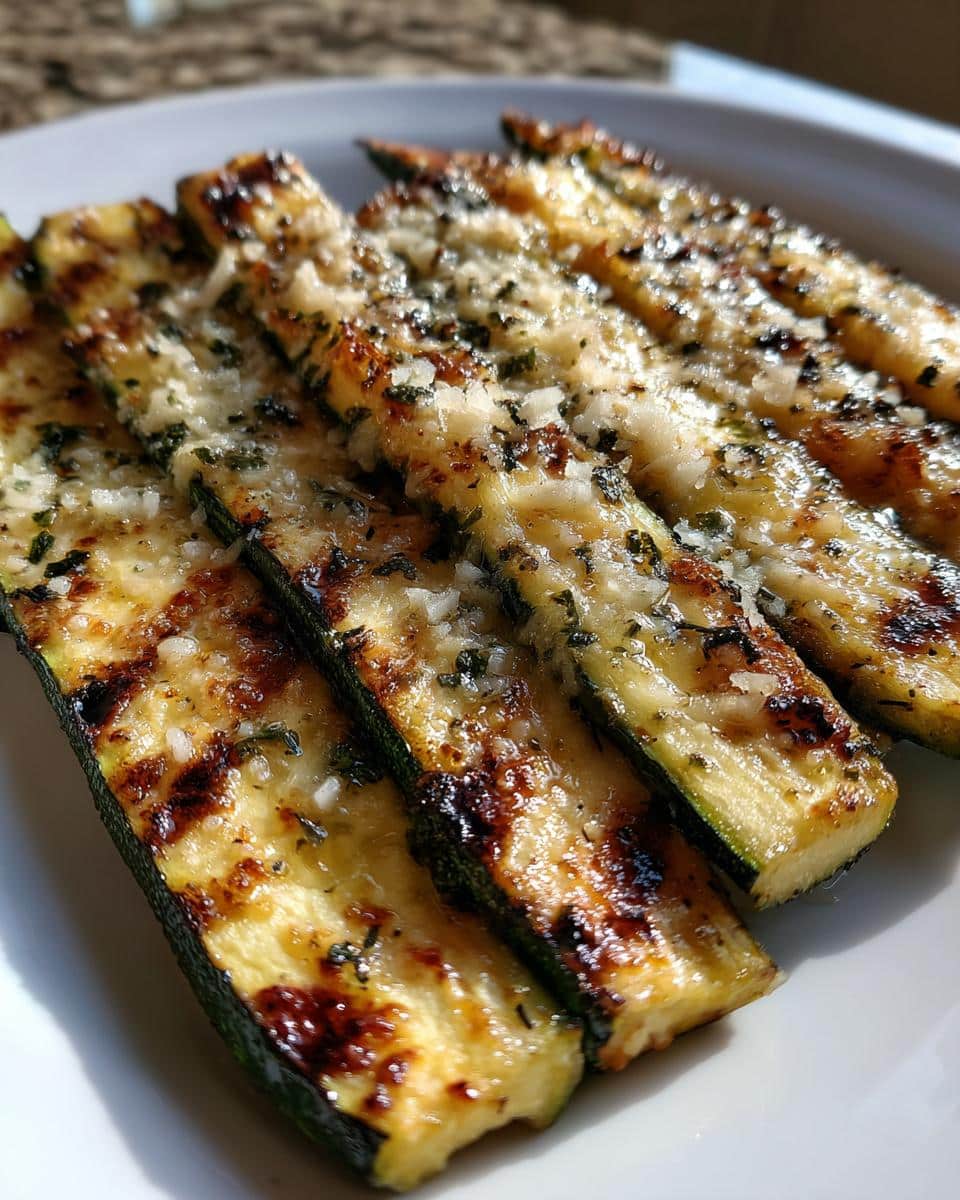 Grilled Zucchini with Parmesan and Garlic - detail 2