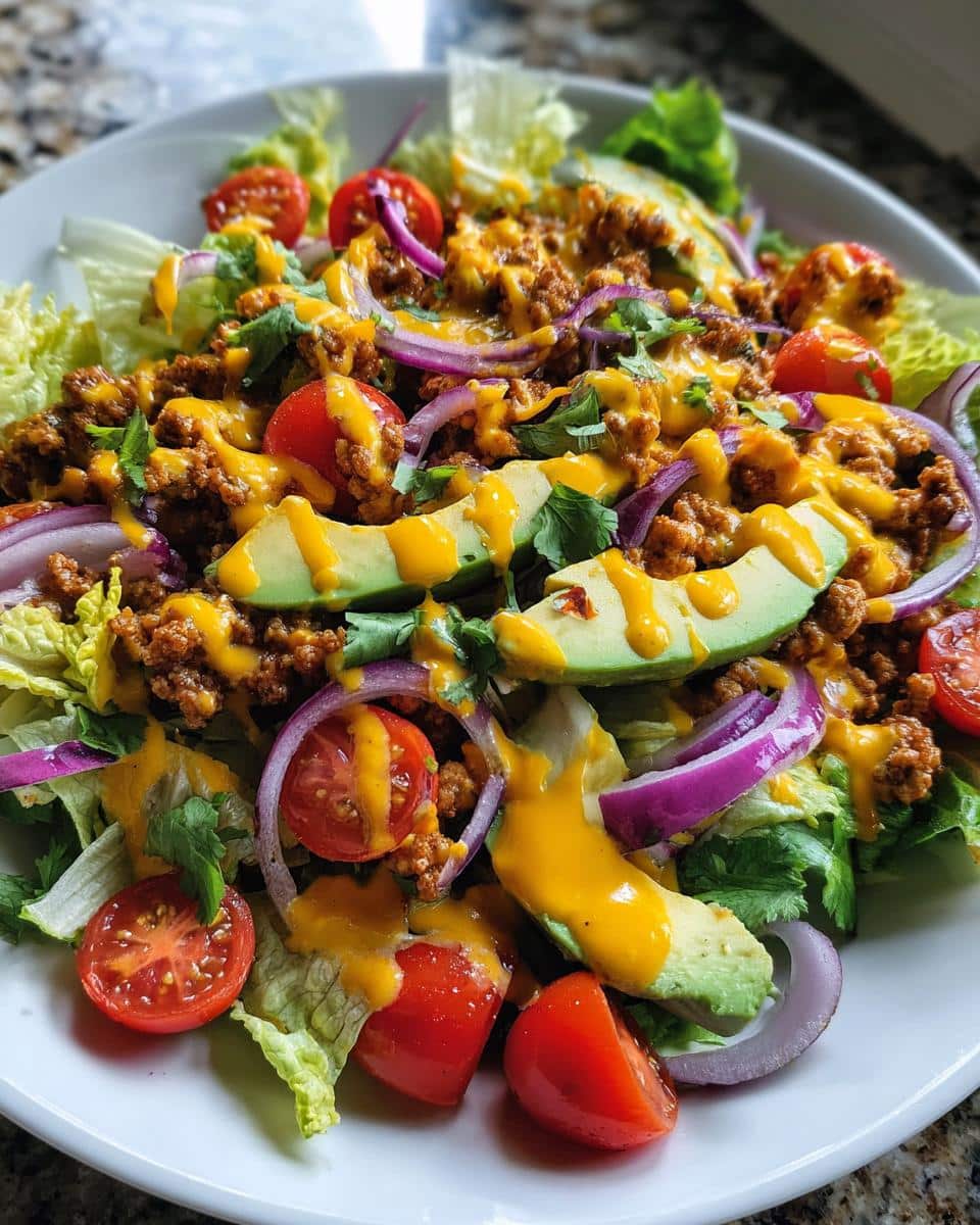 Healthy Taco Salad with Ground Turkey - detail 1