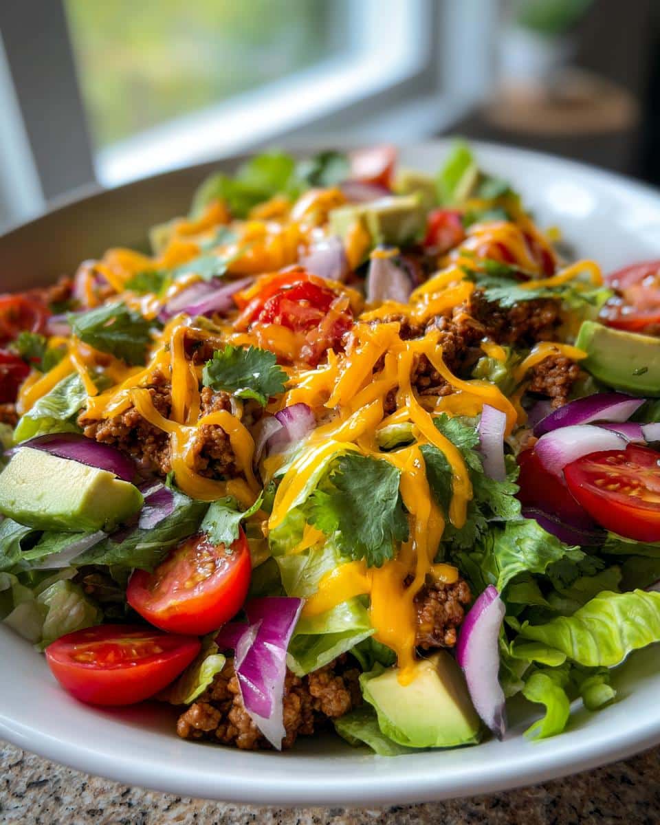 Healthy Taco Salad with Ground Turkey - detail 2