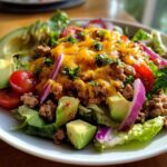 Healthy Taco Salad with Ground Turkey