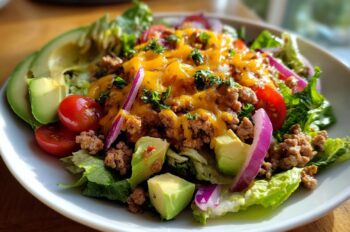 Healthy Taco Salad with Ground Turkey