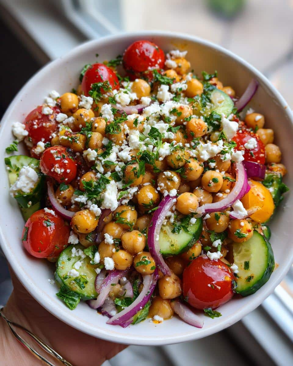 Mediterranean Chickpea Salad - detail 1