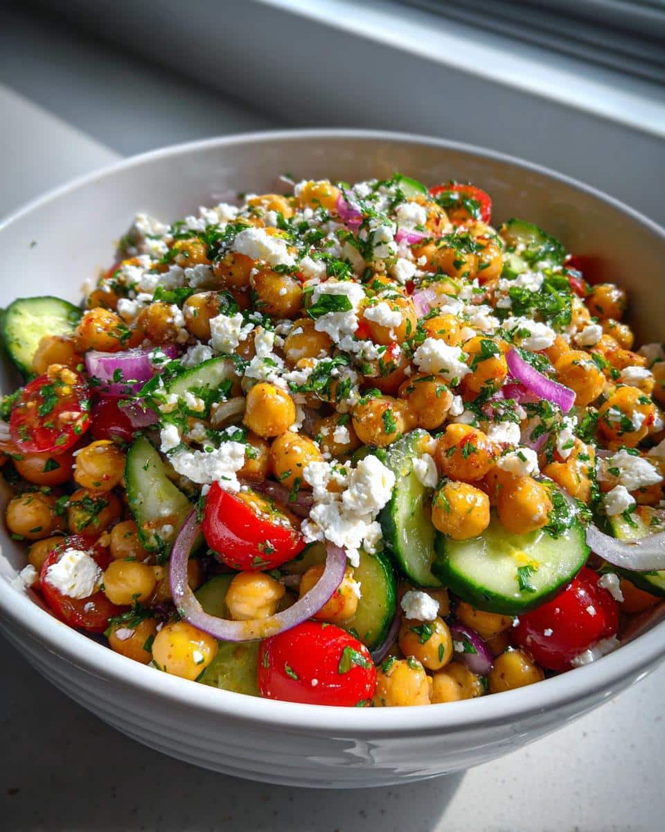 Mediterranean Chickpea Salad - detail 2