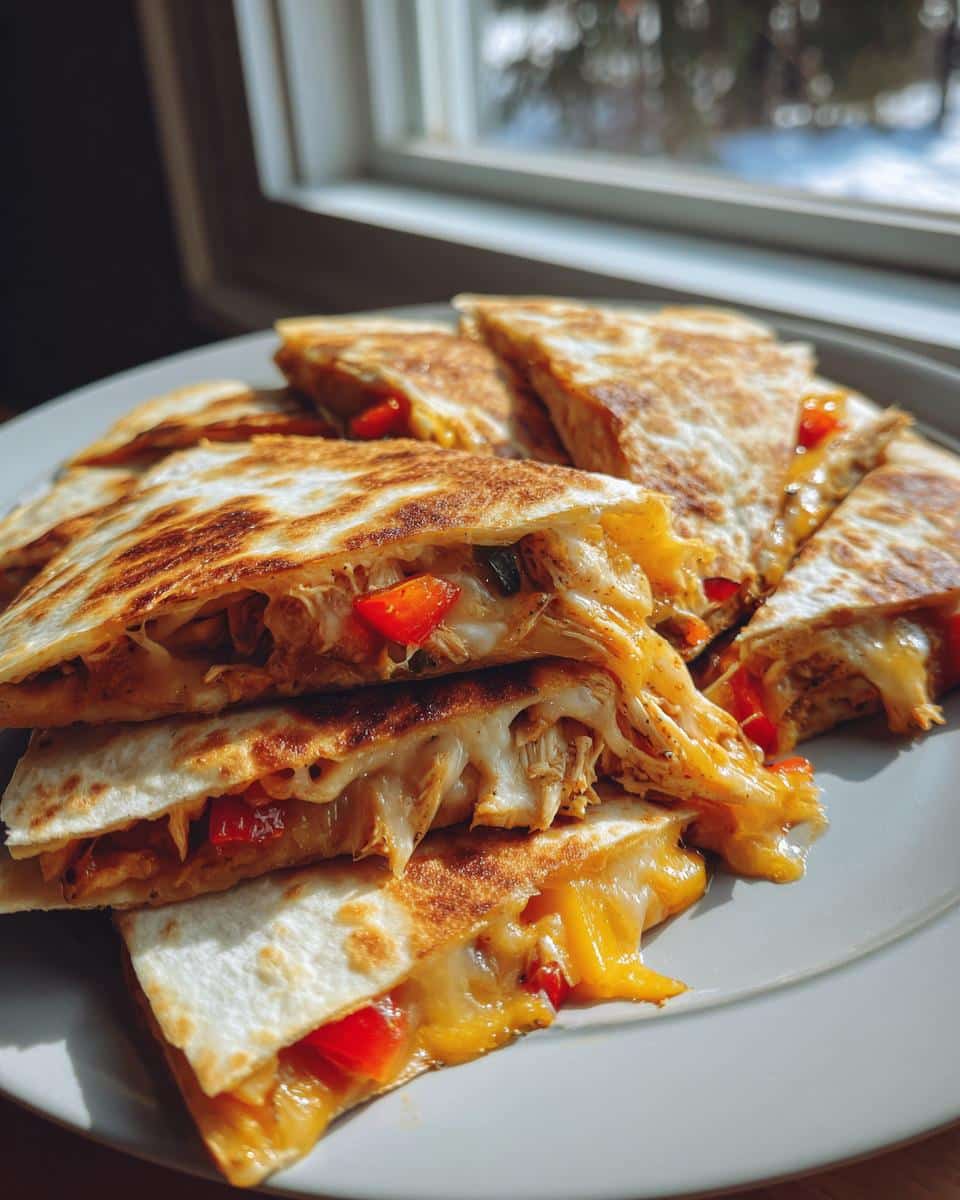 Mild Chicken and Veggie Quesadillas - detail 2