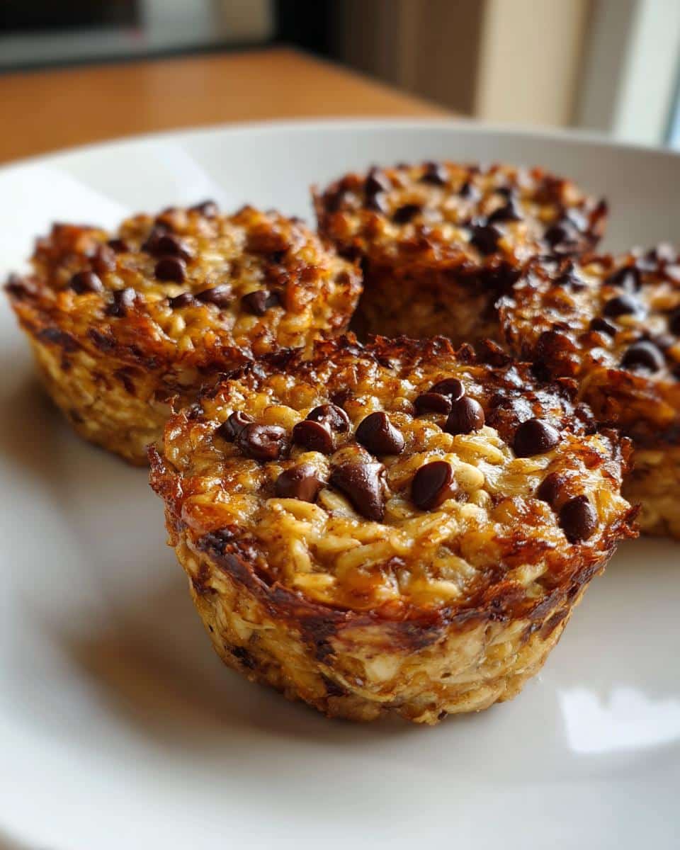 Mini Chocolate Chip Baked Oatmeal Cups for Toddlers - detail 1