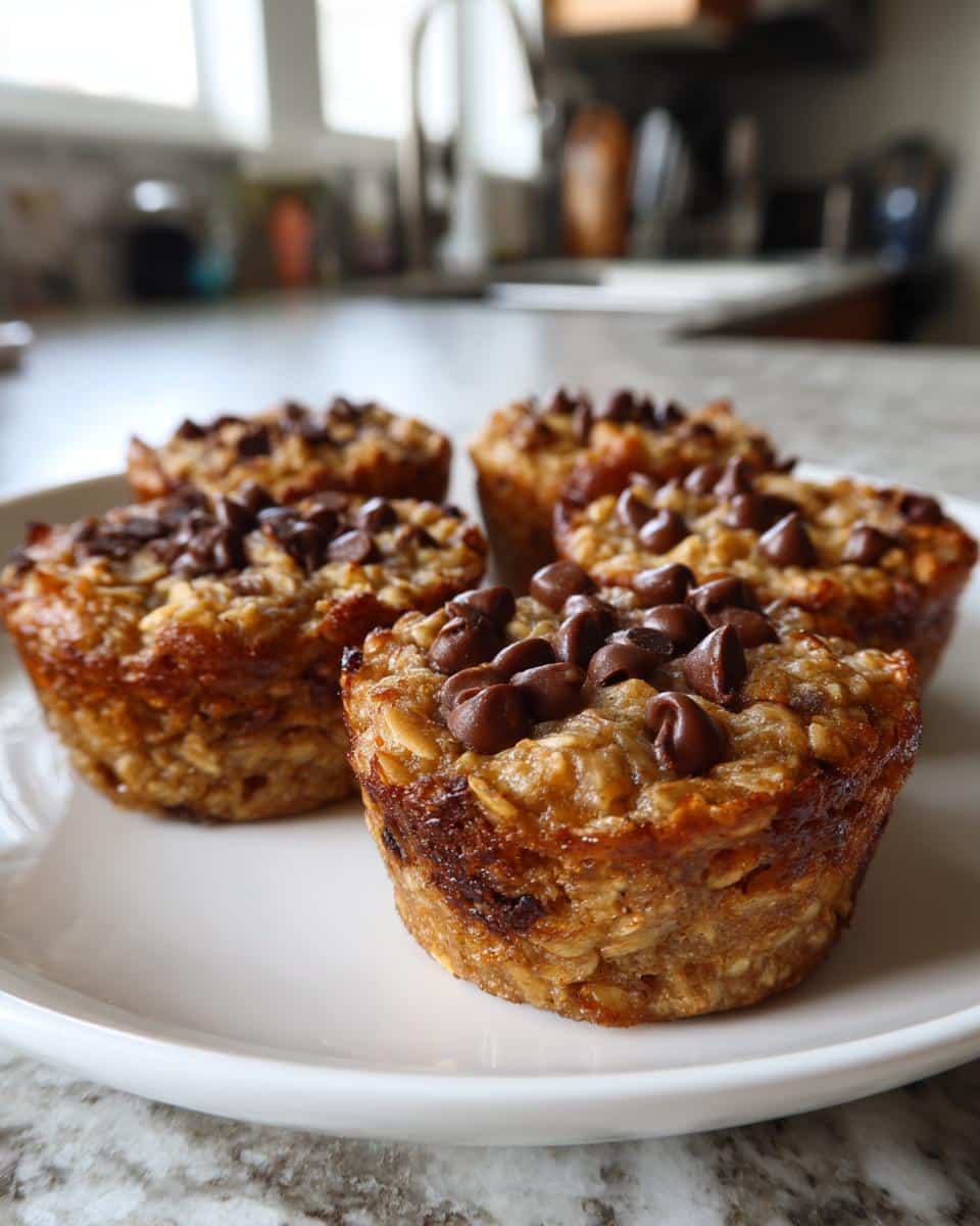 Mini Chocolate Chip Baked Oatmeal Cups for Toddlers - detail 2