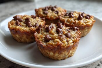 Mini Chocolate Chip Baked Oatmeal Cups for Toddlers