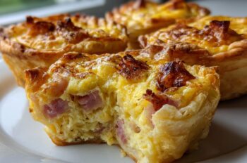 Mini Ham & Cheese Quiches – Bite-Sized Breakfast for Growing Appetites