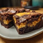 Pumpkin Cream Cheese Swirl Brownies
