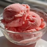 Rhubarb sorbet