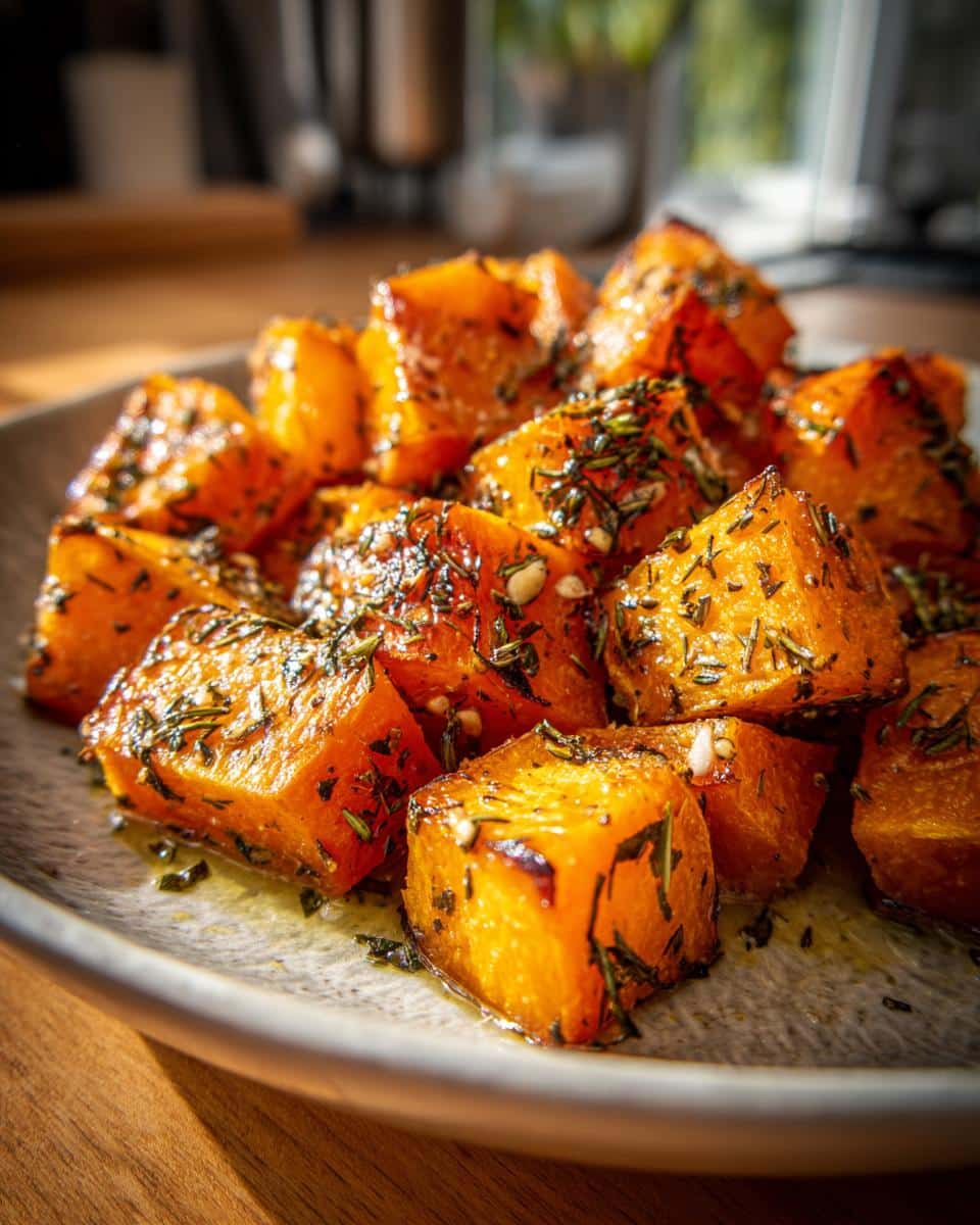 Roasted Pumpkin with Garlic and Herbs - detail 2