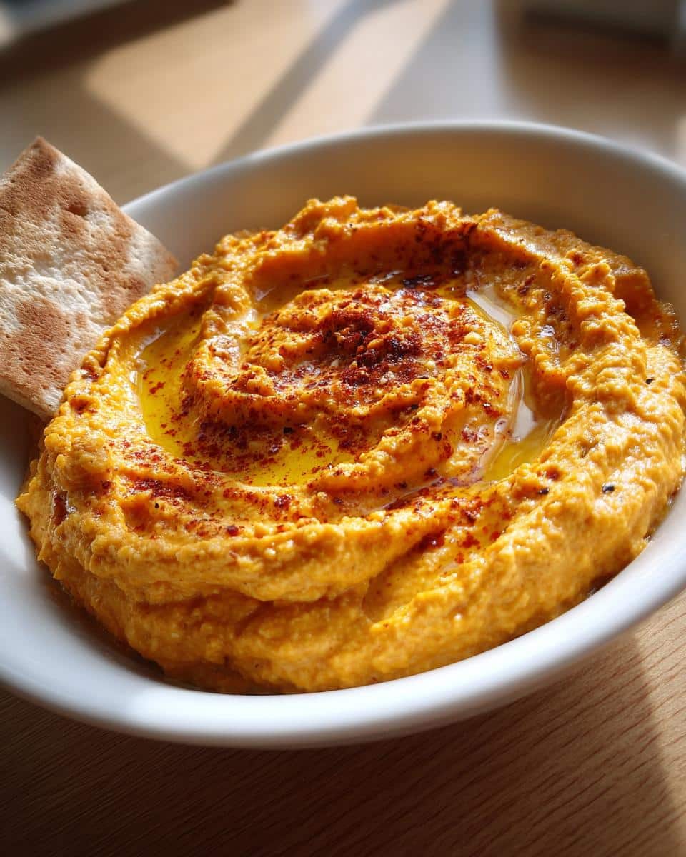 Savory Pumpkin Hummus - detail 1