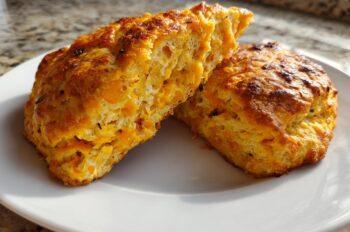 Savory Pumpkin and Cheddar Scones