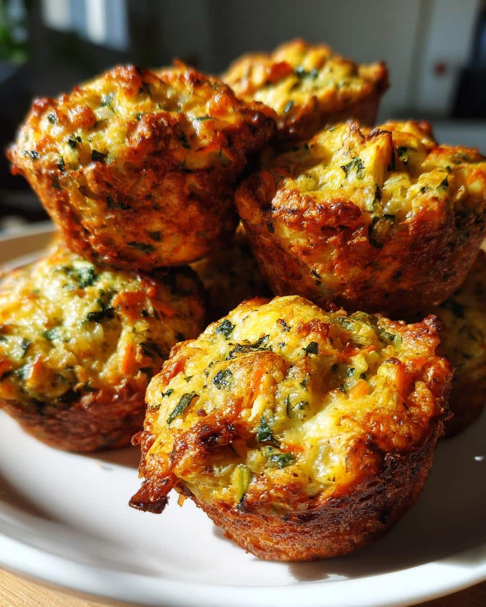 Savory Veggie Muffins - detail 1