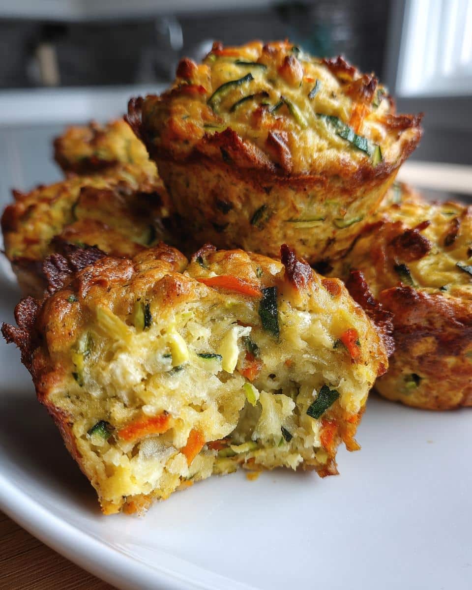 Savory Veggie Muffins - detail 2