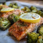 Sheet Pan Salmon and Broccoli