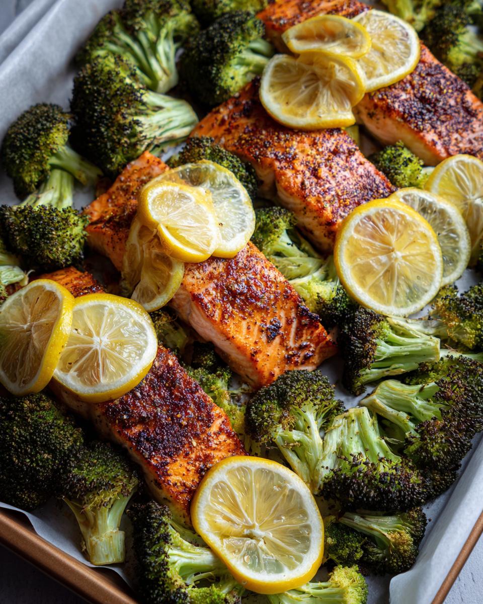 Sheet Pan Salmon and Broccoli - detail 2