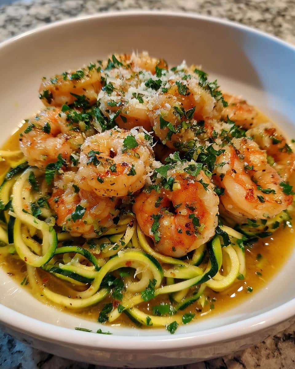 Shrimp Scampi with Zucchini Noodles - detail 1