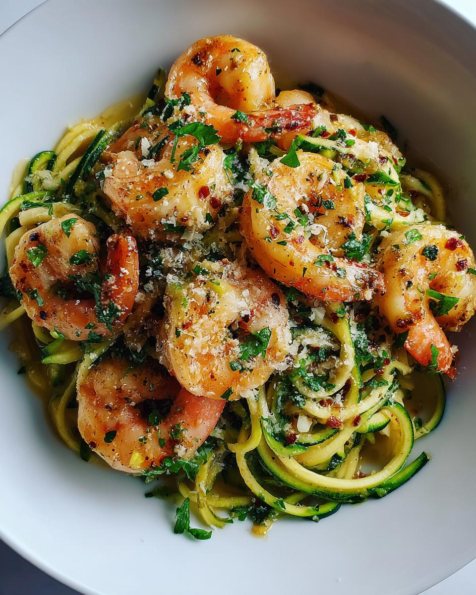 Shrimp Scampi with Zucchini Noodles - detail 2