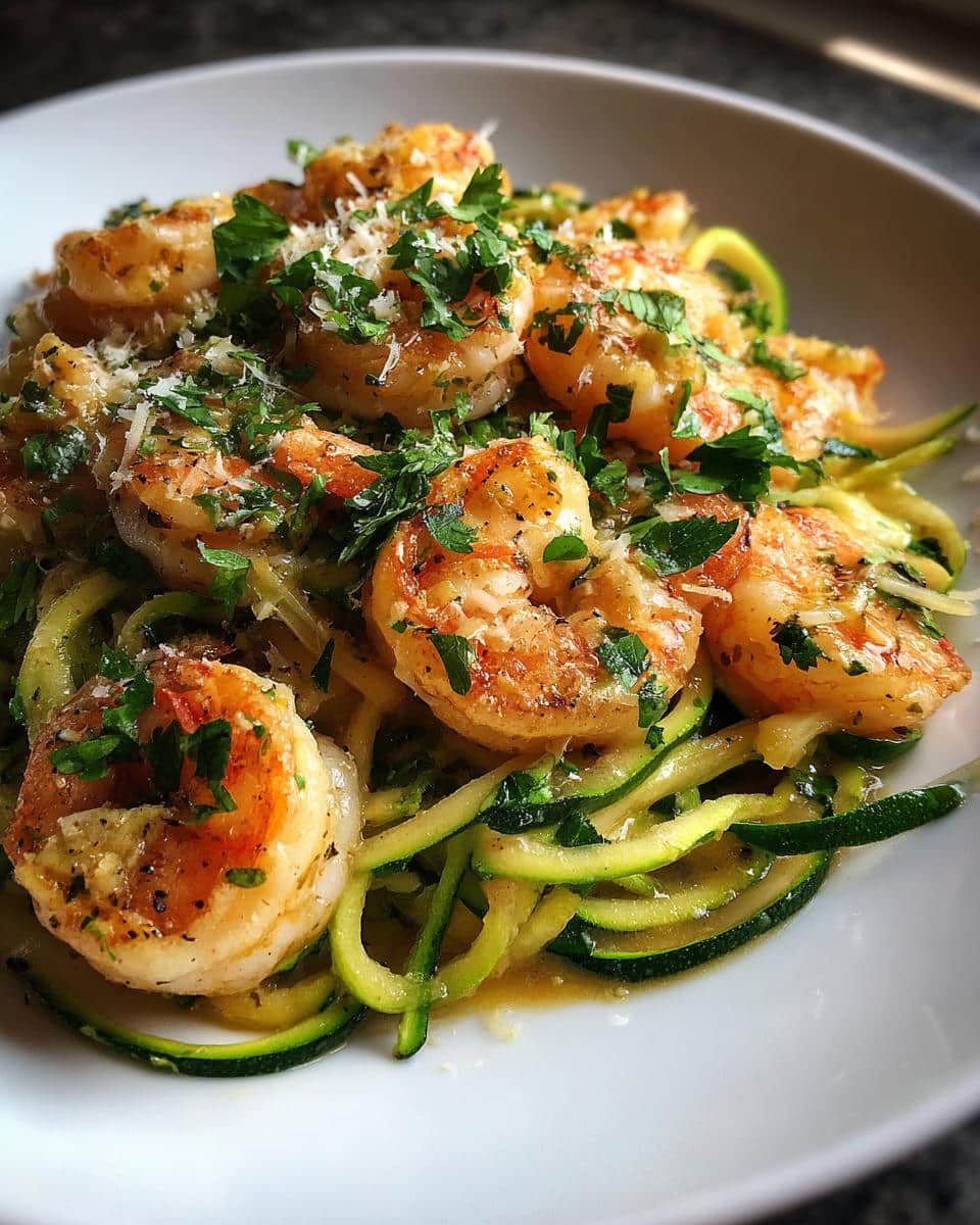 Shrimp Scampi with Zucchini Noodles - detail 3