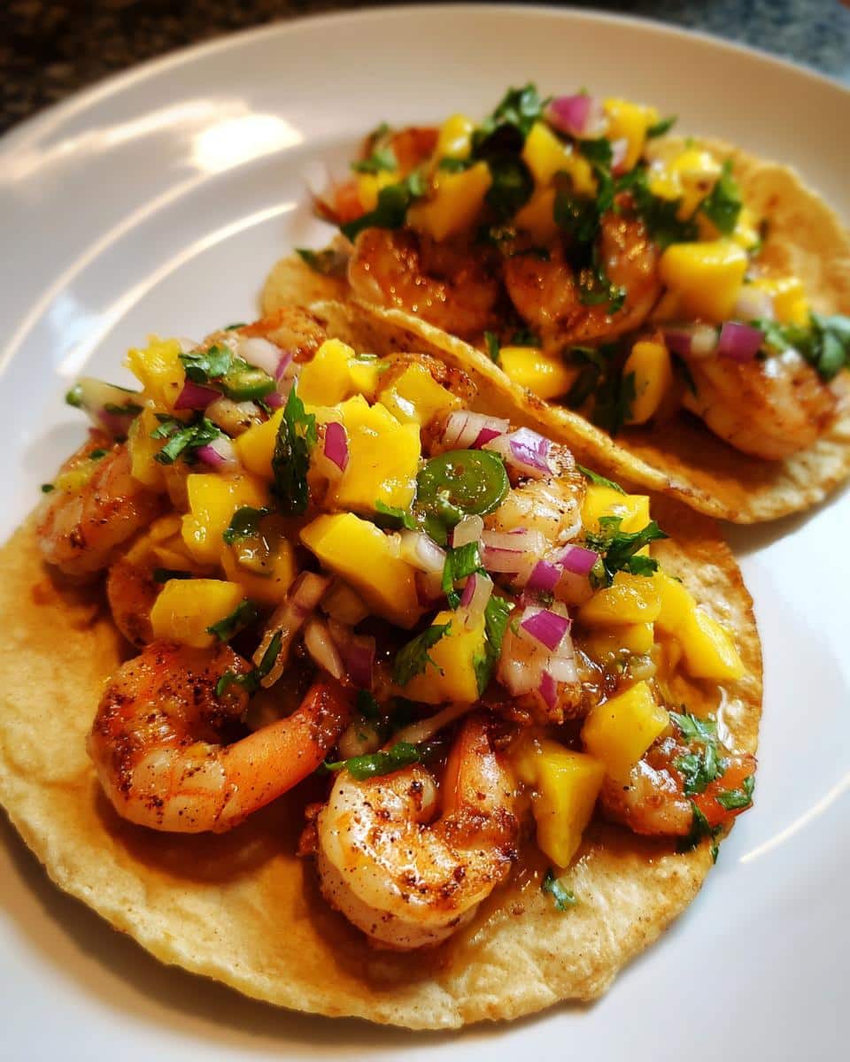 Shrimp Tacos with Mango Salsa - detail 1