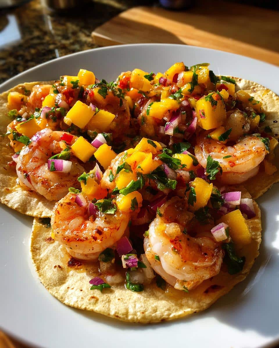 Shrimp Tacos with Mango Salsa - detail 2